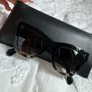 Celine cat eye tortoise sunglasses